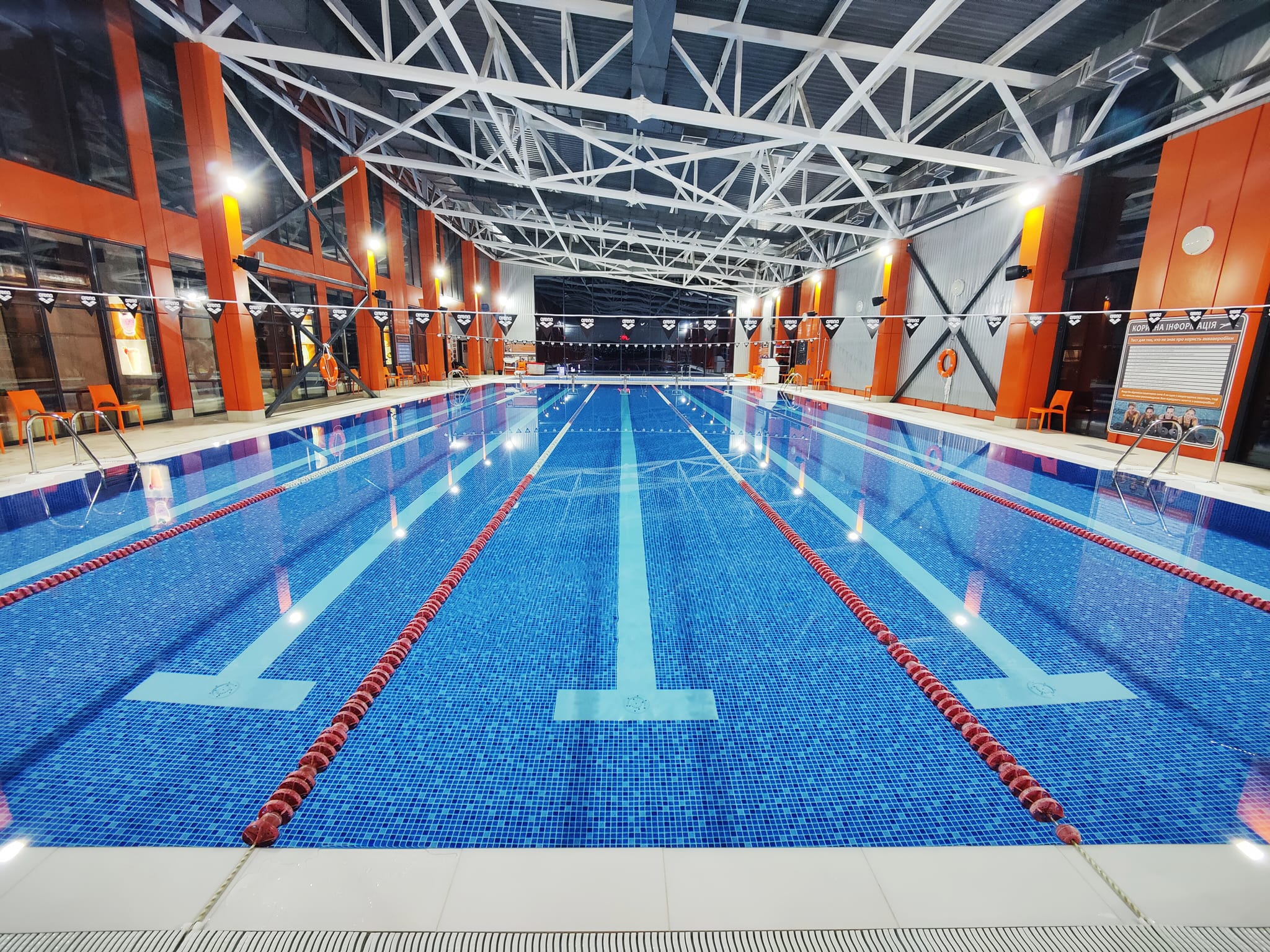 Реконструкція басейнів SPORT LIFE, Львів — лайнер Cyrus Blue Aquadecor (CGT ALKOR)